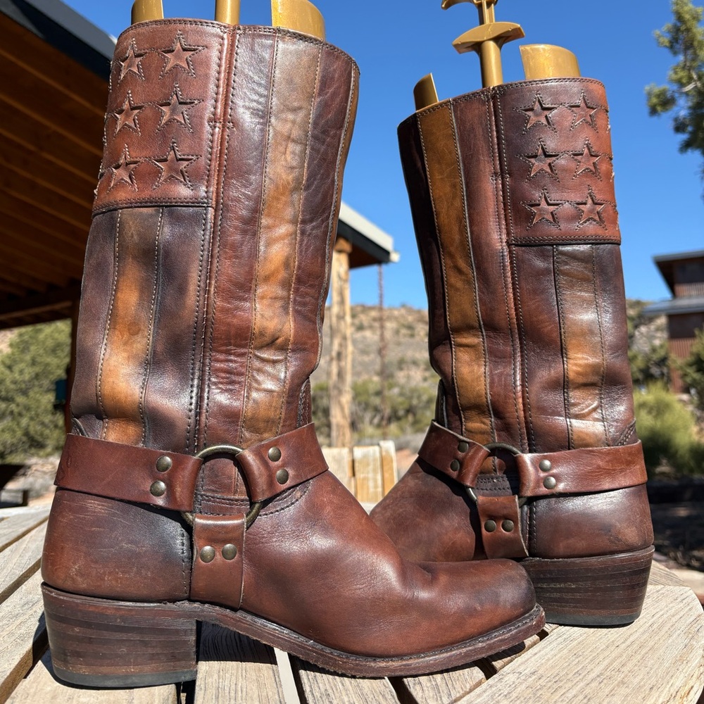 Frye 🇺🇸Americana Harness 150th Anniversary Boots - Picture 6 of 16